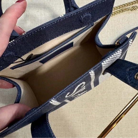 NWT Strathberry Nano Denim Tote - Picture 7 of 7
